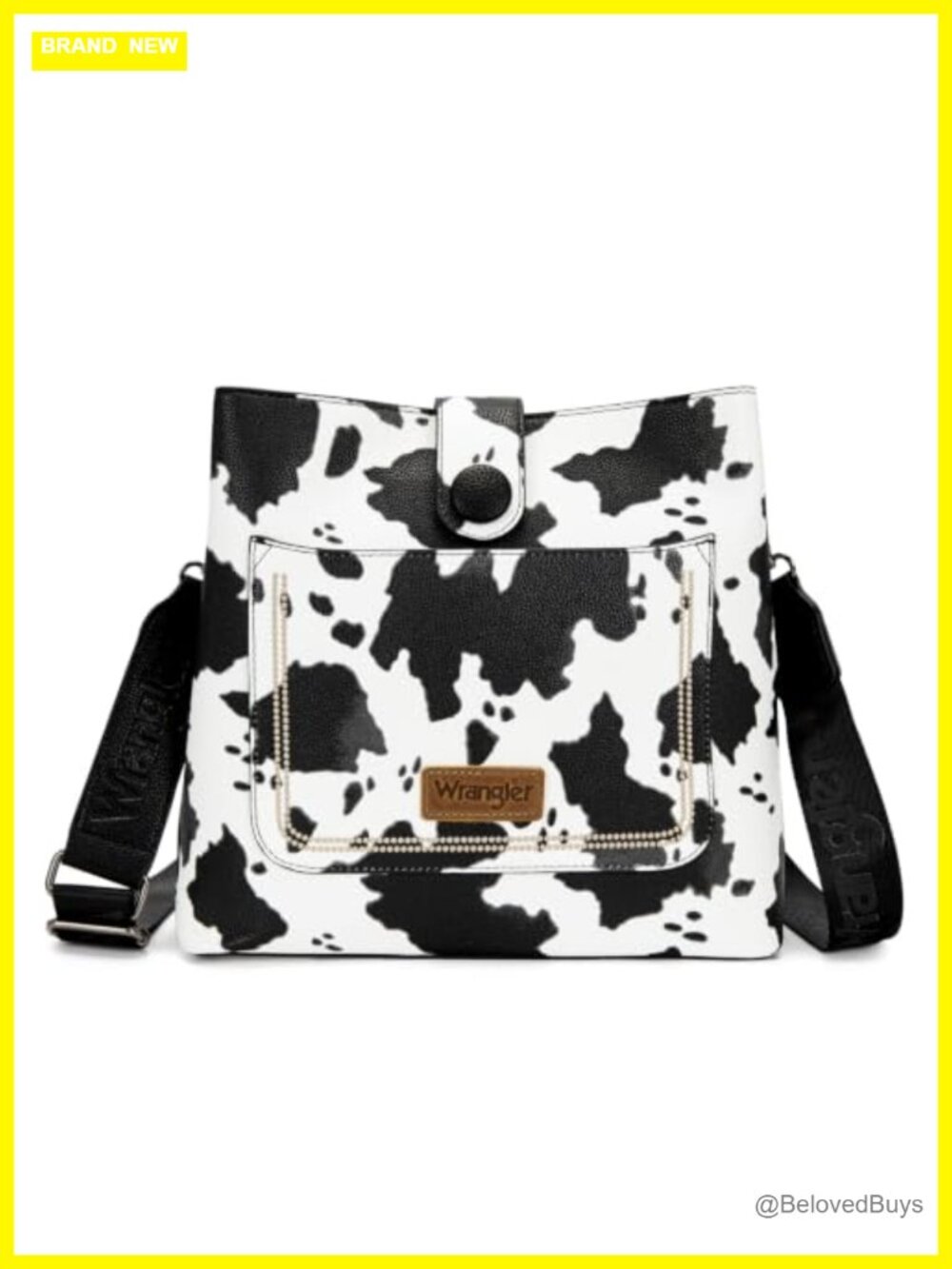 Faux Leather Medium Bucket Bag Crossbody Shoulder Purse Women